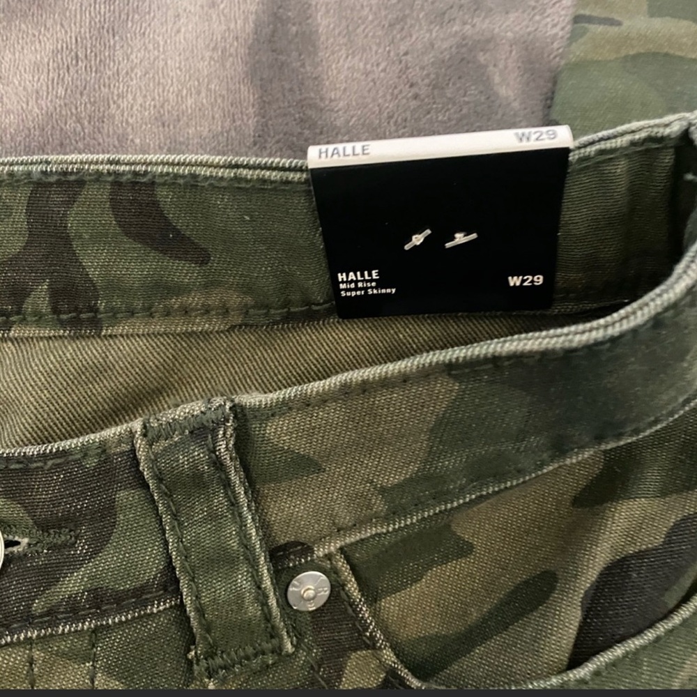 True Religion Camo Halle JEANS 29 MidRise Skinny - Picture 8 of 9